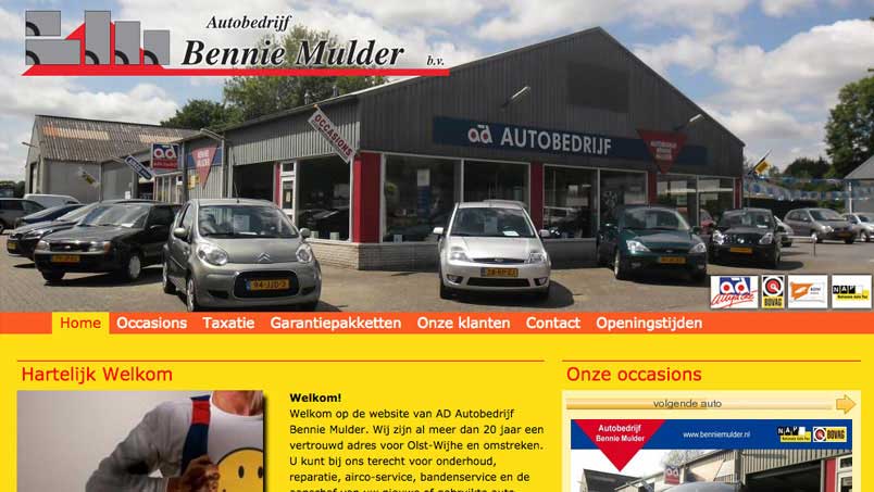 Website - Bennie Mulder, Olst