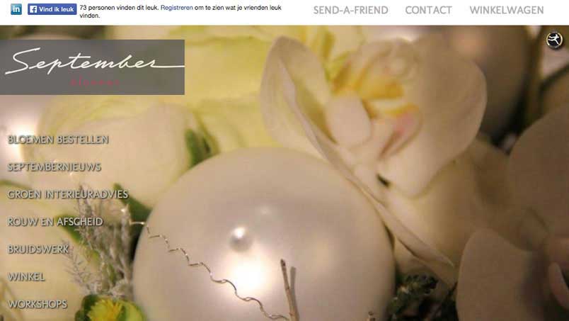 Website - September Bloemen, Venray