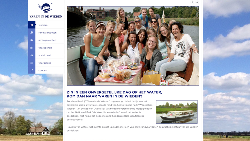 Website Varen in de Wieden, Zwartsluis